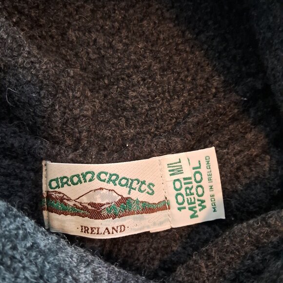 Aran Crafts Merino Wool Poncho - Picture 3 of 5